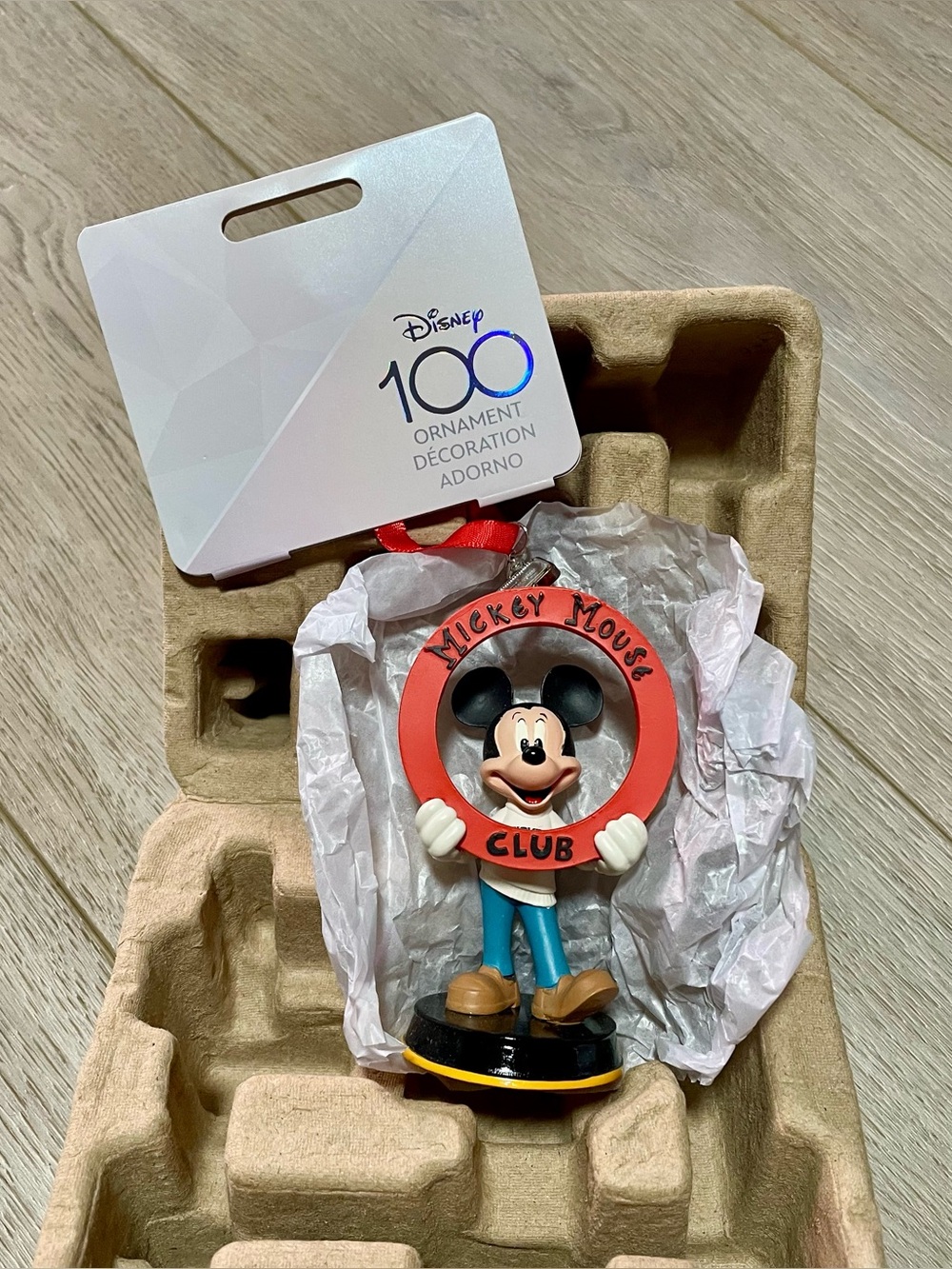 Disney 100th Anniversary Mickey Mouse Club Ornament Figurine - Picture 4 of 6